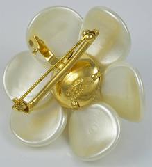 Rare Large Chanel Pearl Camilia Brooch/Enhancer