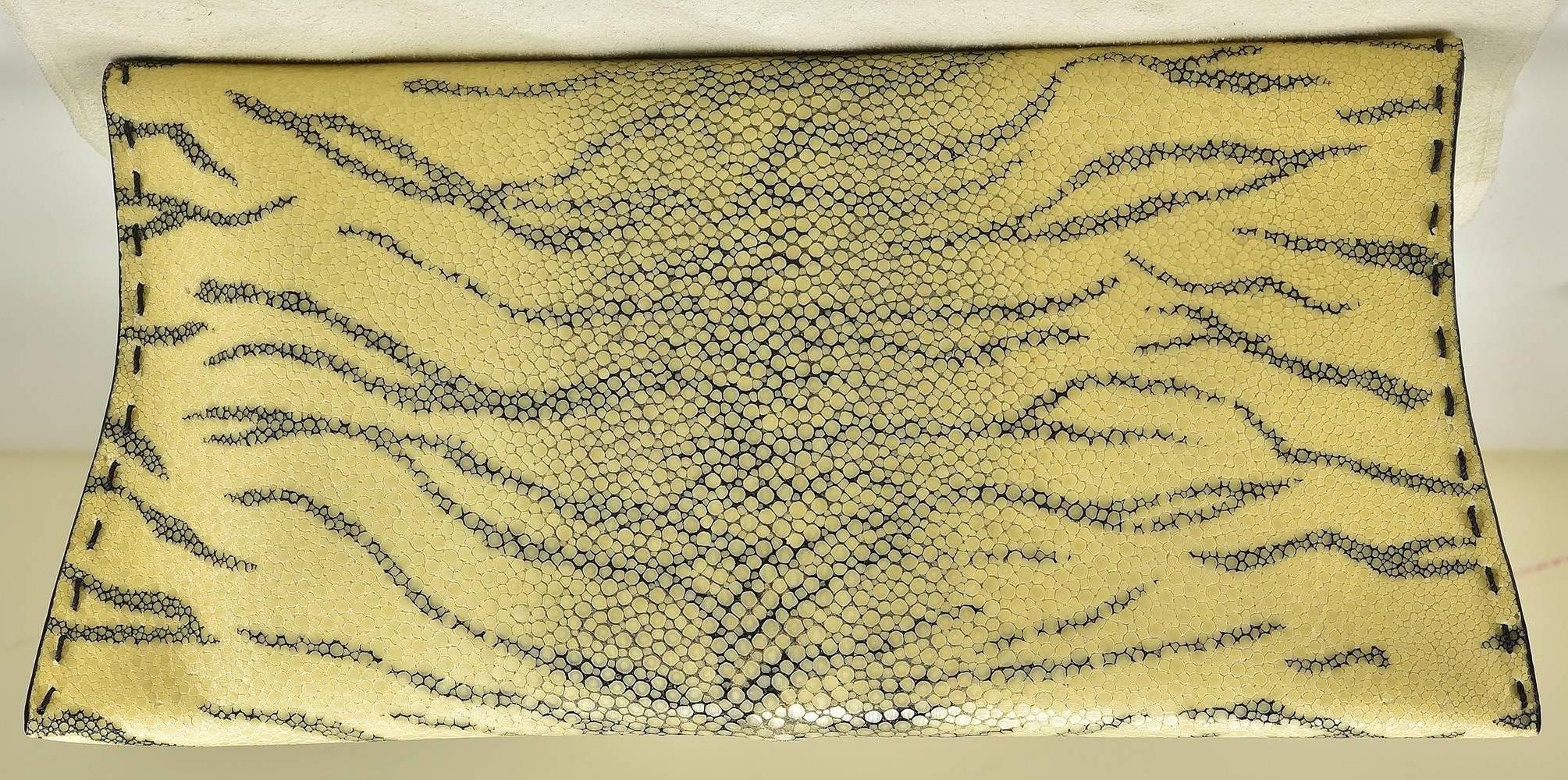 Rare and fabulous VBH Tiger stingray clutch bag in pristine condition,