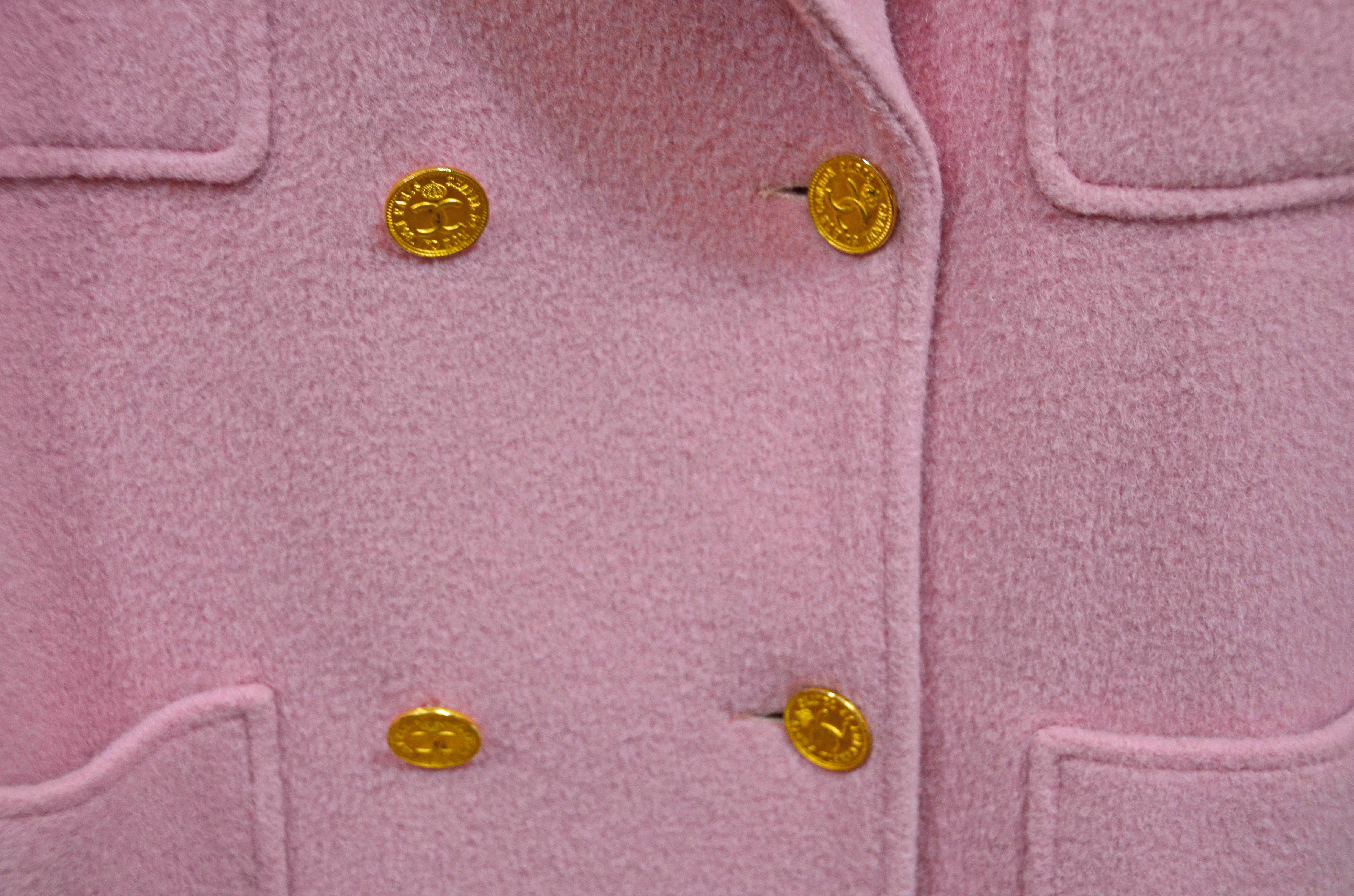 pink chanel coat