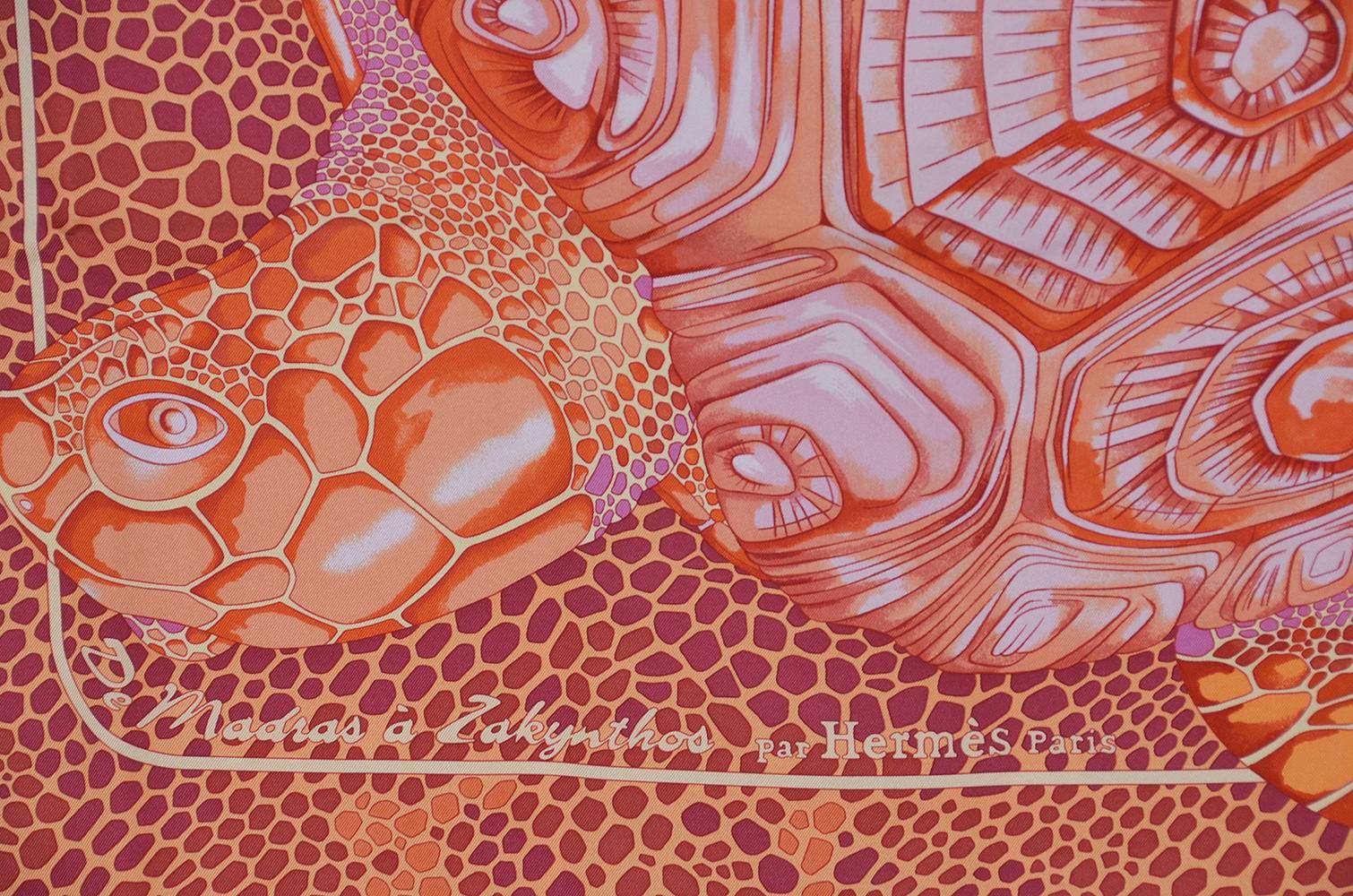 hermes turtle scarf