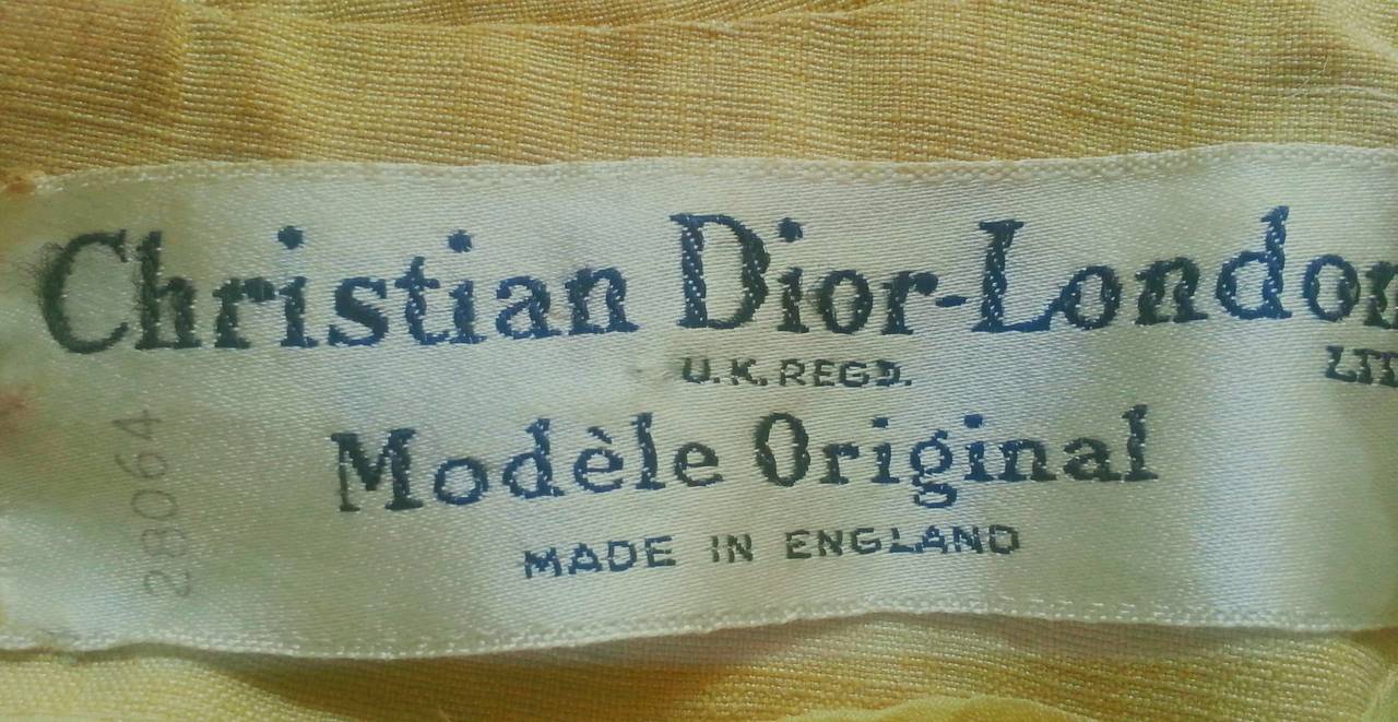 1950s Christian Dior Numbered Cocktail Dress made for the Duchess of Argyll  For Sale 3