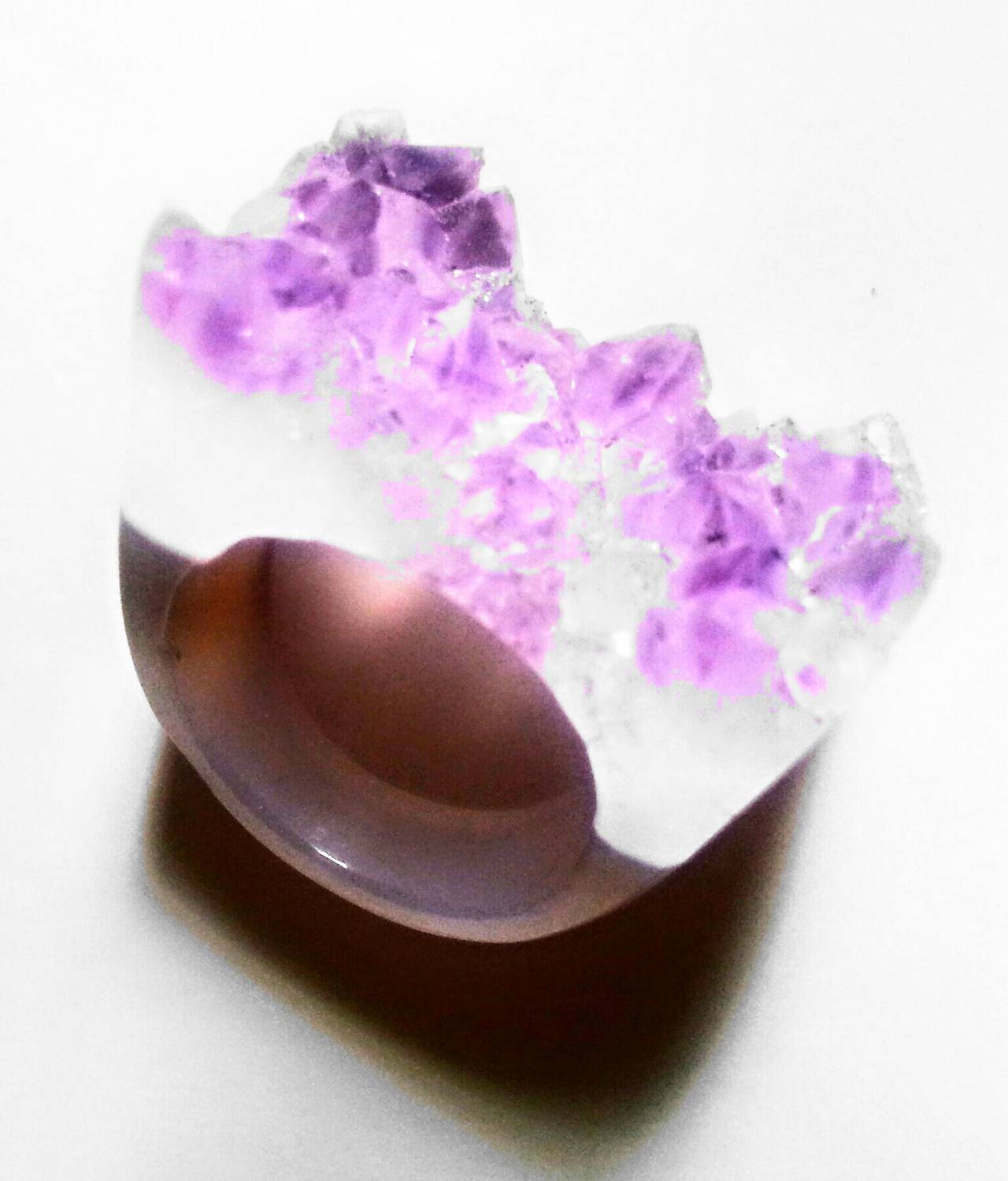 1960s Raw Amethyst Mountains of the Moon Ring belonging to Lauren Bacall