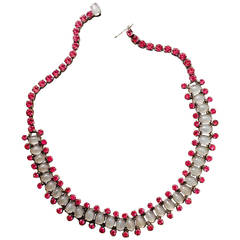Retro Collectable 1950s Hattie Carnegie Pink Necklace belonging to Wallis Simpson