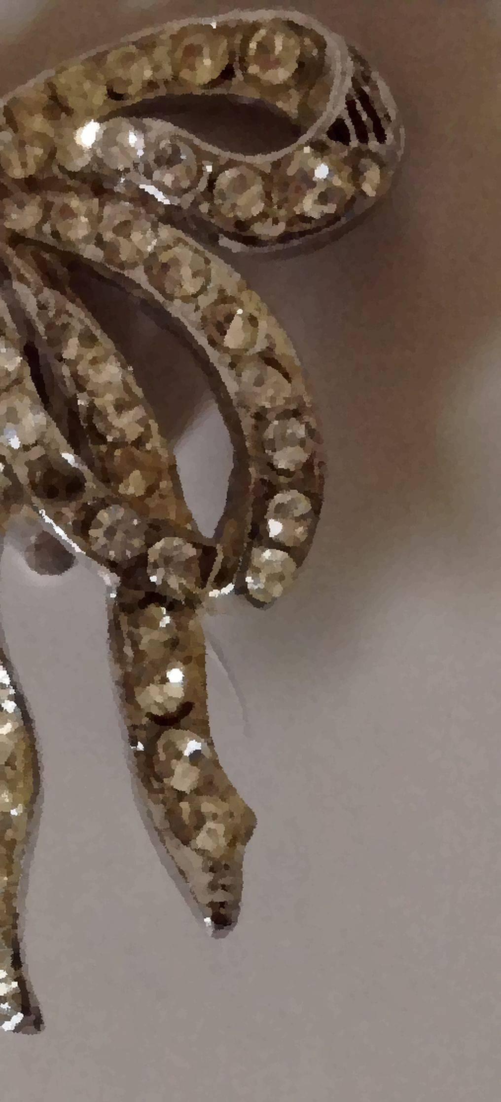 George III 1940s Eisenberg Silver Rhodium Plated Bow Earrings belonging to Vivien Leigh For Sale