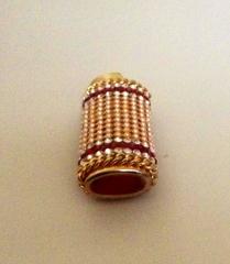 1960s Gold, Pearl and Garnet Lighter Case belonging to Audrey Hepburn