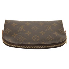 LOUIS VUITTON Monogram Canvas Cosmetic Pouch Case Bag Zipper Pocket