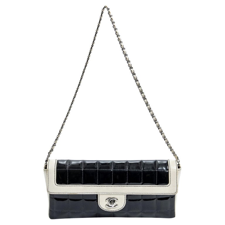 Chanel 2000 Bicolor East West Chocolate Bar Bag For Sale at 1stDibs Chanel 2000 Bicolor East West Chocolate Bar Bag For Sale at 1stDibs