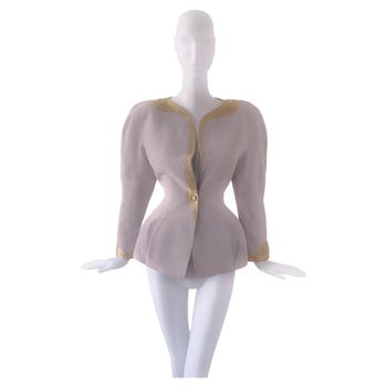Thierry Mugler Spring/Summer 1992 Gold Silk Jacket