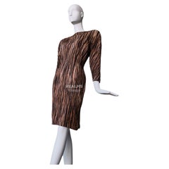 Vintage Rare Thierry Mugler SS 1988 Iconic African Collection Sculptural Dress