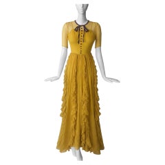 Gucci Dress Evening Gown Iconic 2016 Collection Silk Embellishment (robe de soirée)