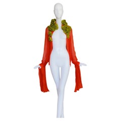 Alexander Mcqueen 2008 Schönes Seidenblusen-Top