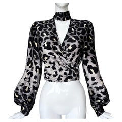 Thierry Mugler Archival FW 2001 Runway Silk Blouse Leo