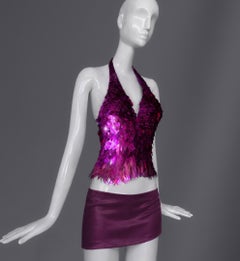 Rare Thierry Mugler Couture Mermaid Sequin Top SS 2002
