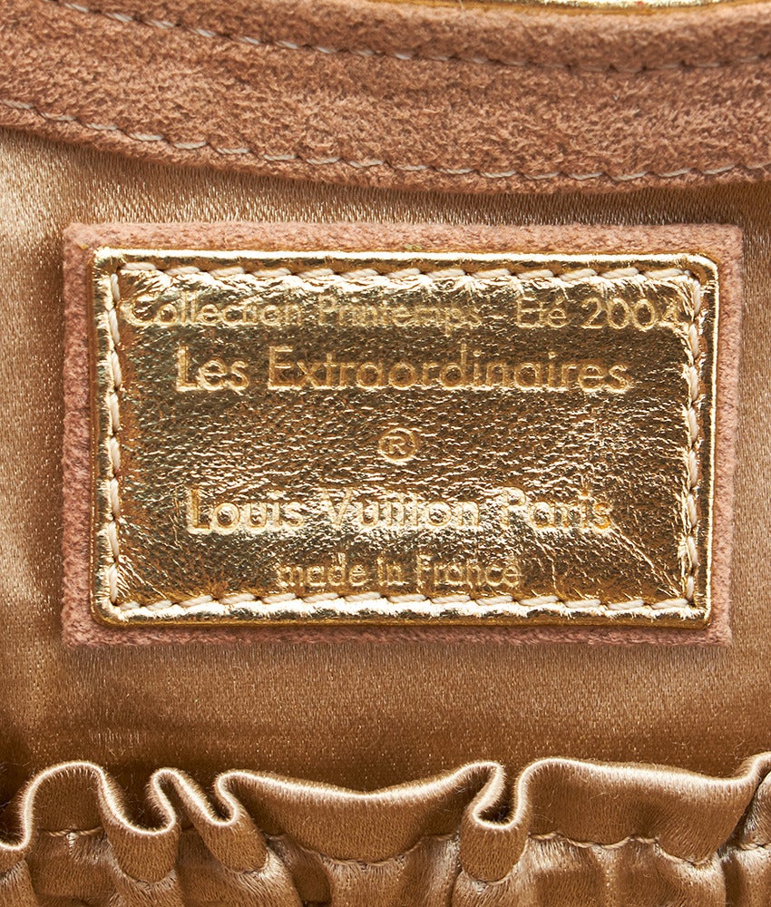 2004 Louis Vuitton Rare Rose Monogram Theda PM Swarovski Strass Handbag For Sale 2