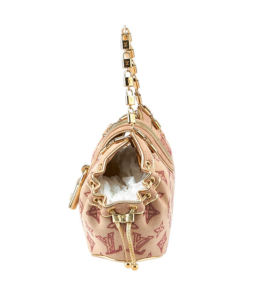 2004 Louis Vuitton Rare Rose Monogram Theda PM Swarovski Strass Handbag For  Sale at 1stDibs