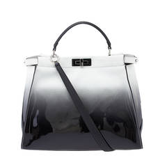 2015 Spring/Summer Fendi Peekaboo Large Ombre Patent Leather and Suede Tote