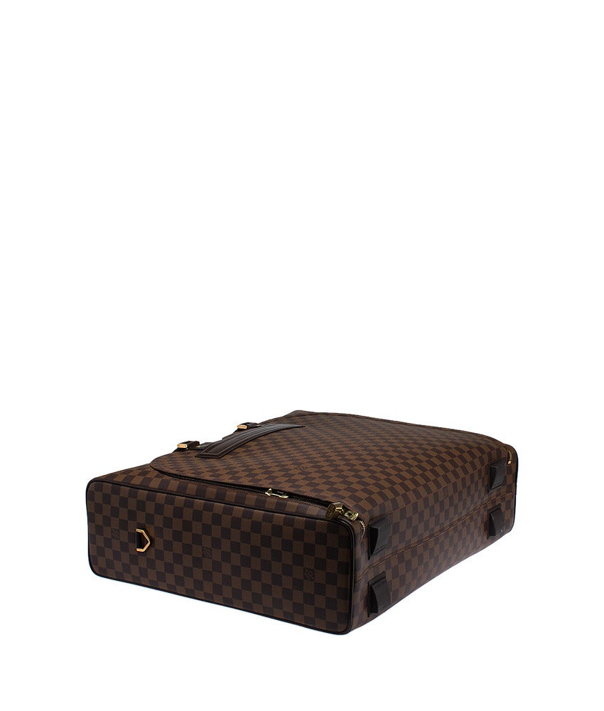 Black Louis Vuitton Nolita GM Damier Ebene Weekender Bag 2002 For Sale