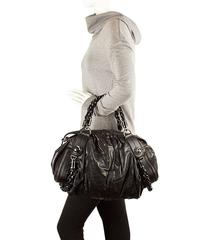 Gucci Galaxy Black Leather Large Satchel