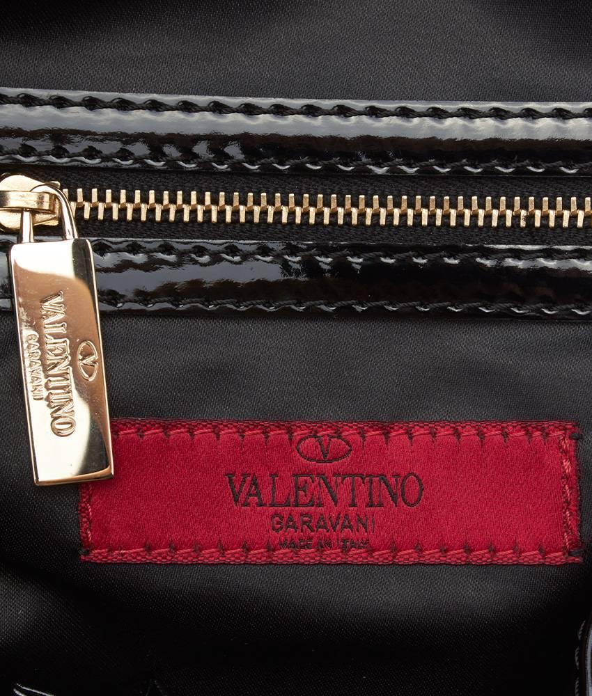 Valentino Beige Raffia & Black Lace Bow Satchel For Sale 4