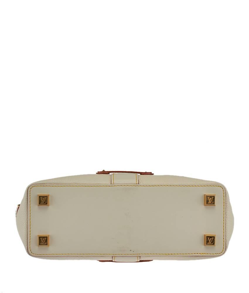 Louis Vuitton Suhali L’Impetueux Cream Leather Shoulder Bag For Sale 3