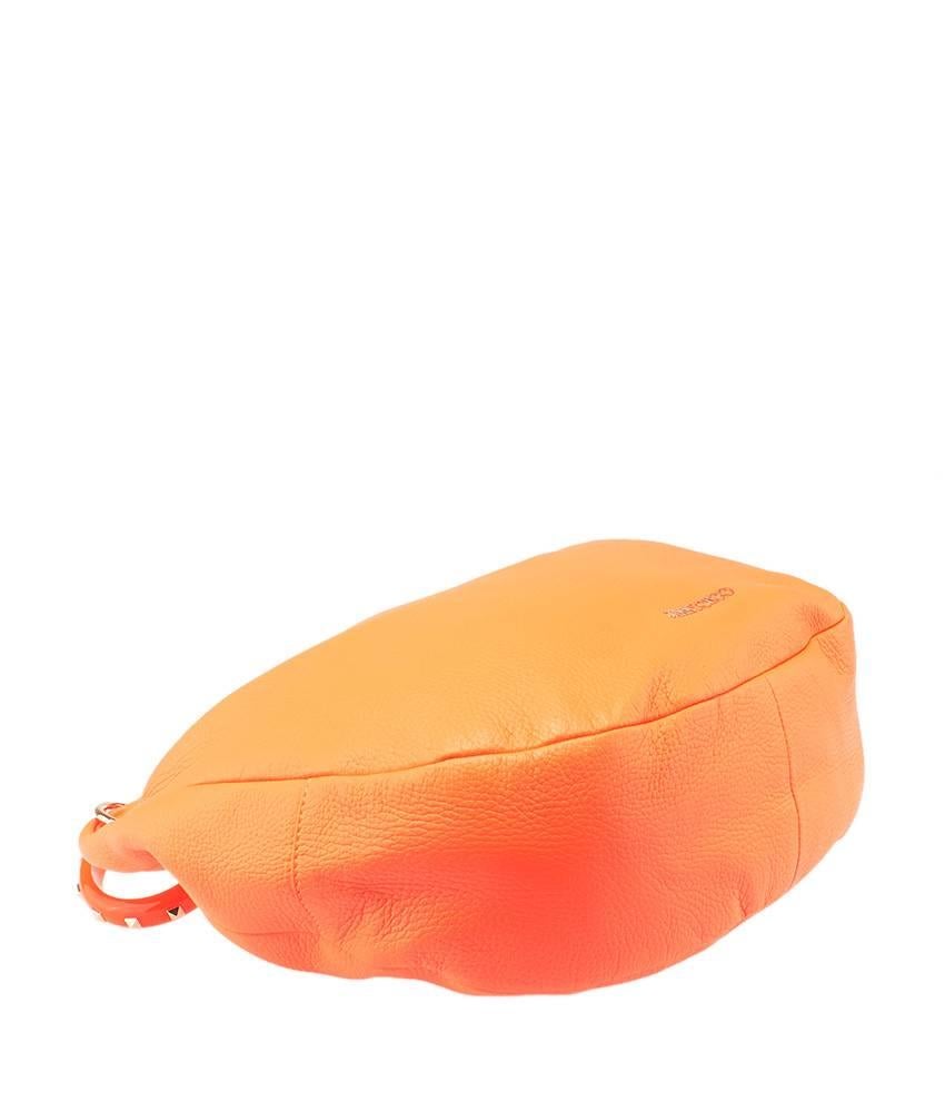 Jimmy Choo Solar Orange Leather Large Hobo For Sale 3