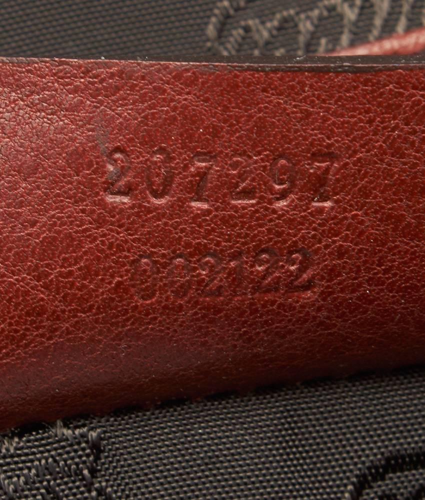 2000s Gucci Babouska Boston Red Leather Satchel For Sale 5