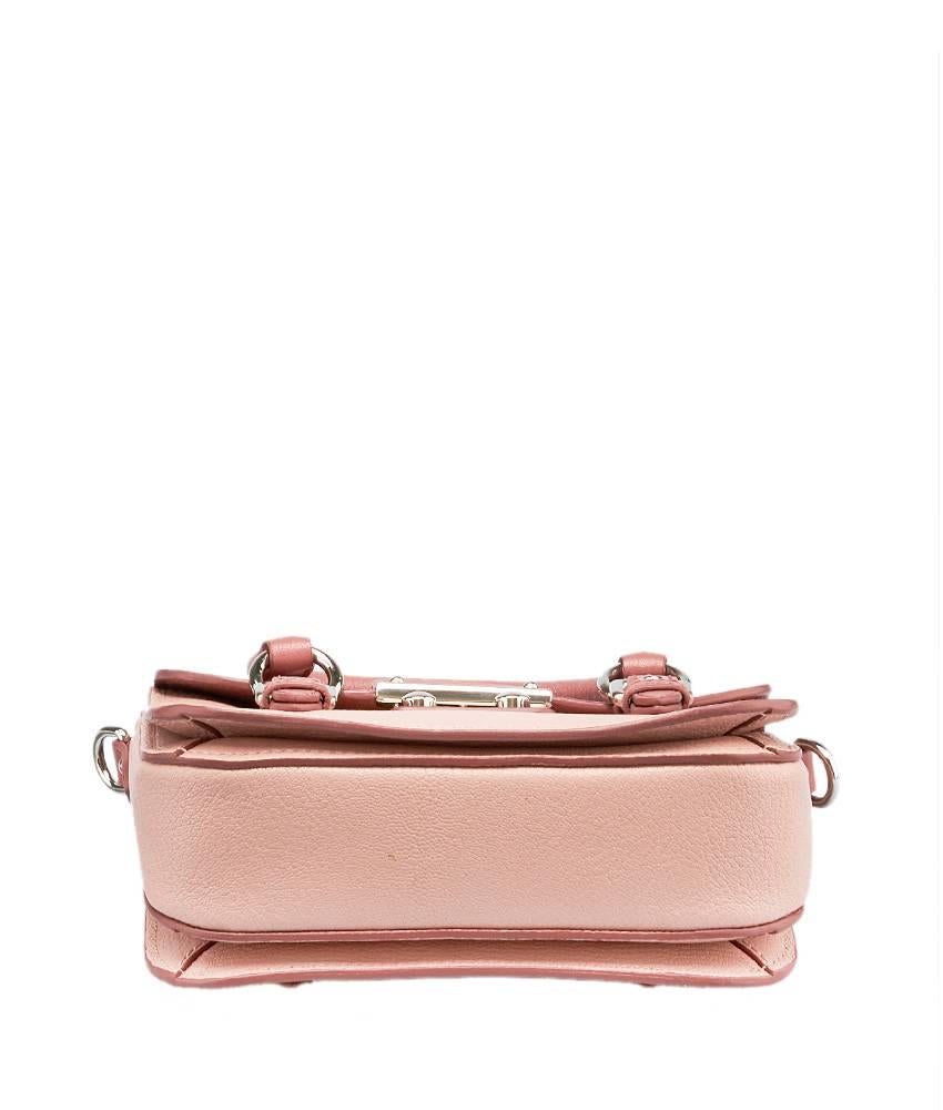 Miu Miu Pink Leather Madras Shoulder Bag For Sale 3