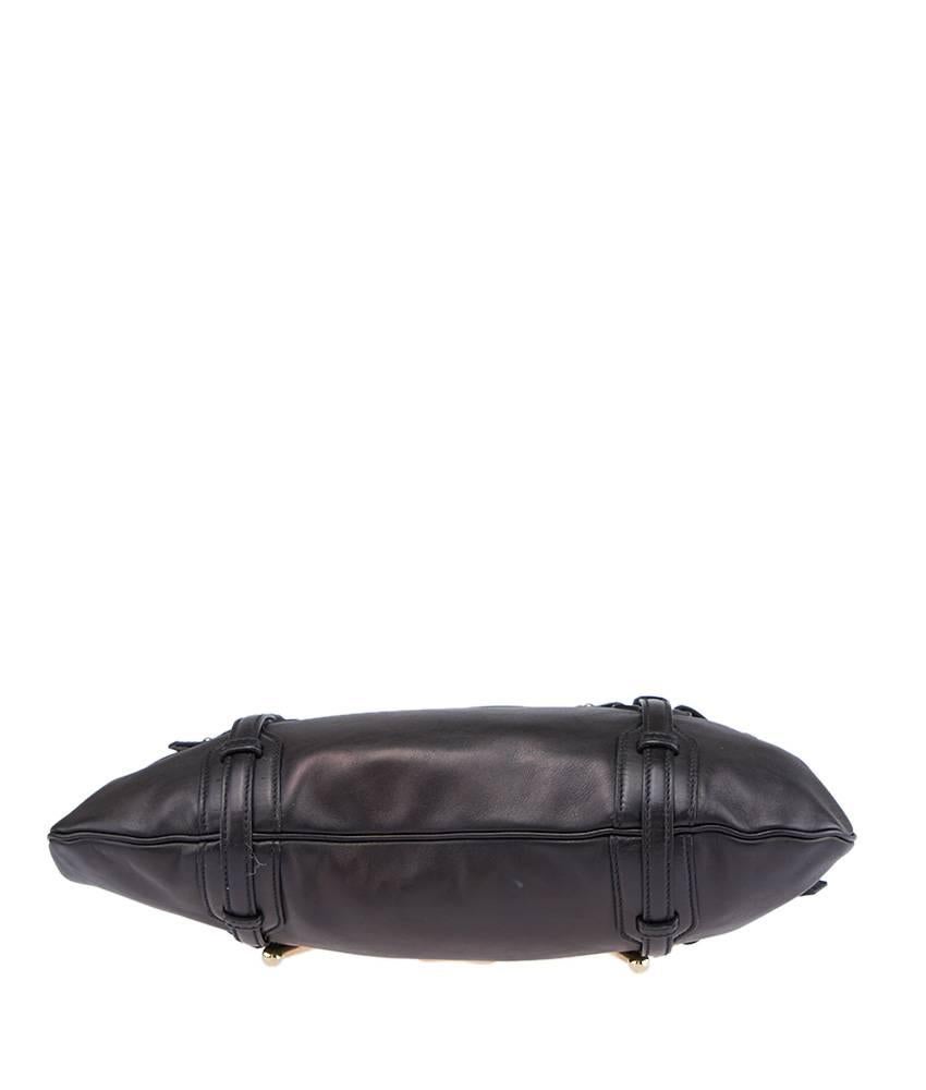 Women's Gucci Limited Edition 85th Anniversary Black Leather Hobo For Sale