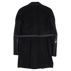 Helmut Lang Cashmere coat bondage knit sleeves over coat Size ITA48, M/L