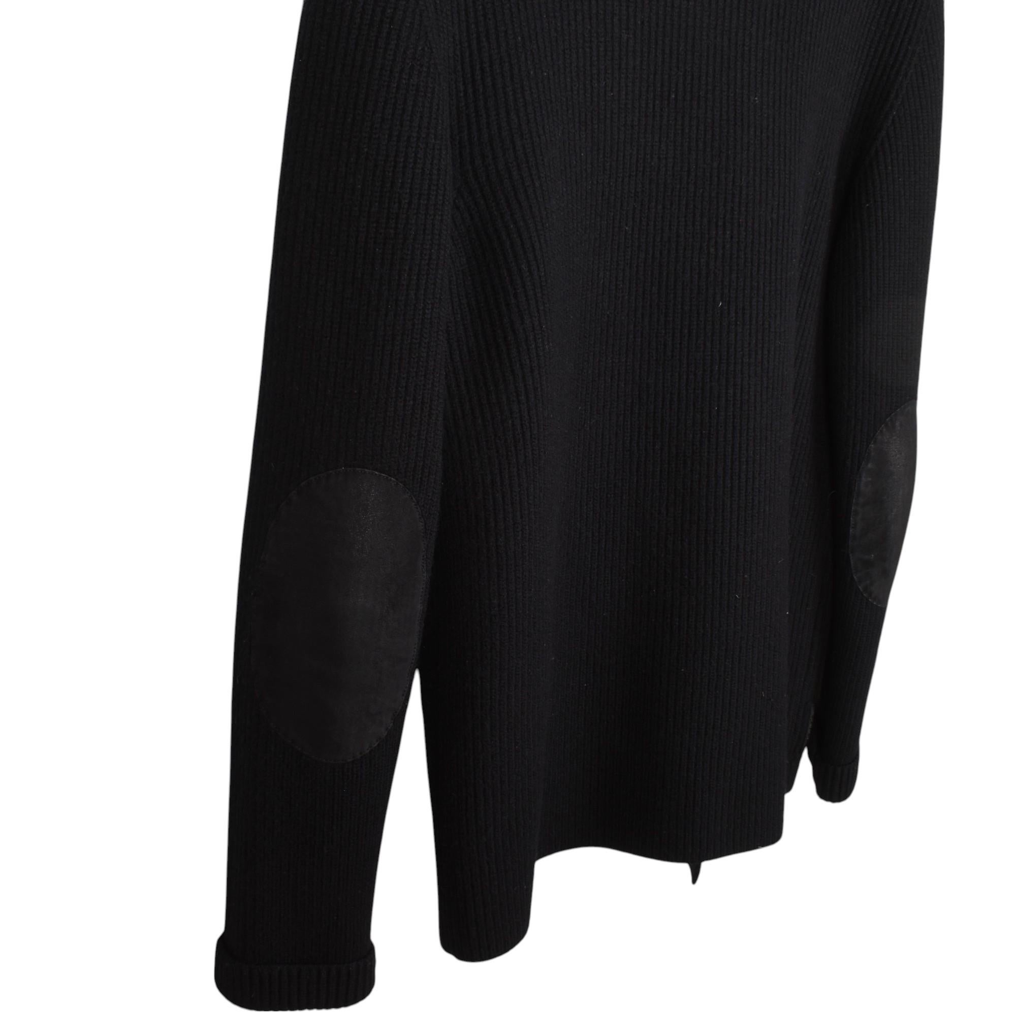 Prada Herren Jacke Strickjacke Schweres Leder Gepatcht Größe IT48/M im Zustand „Hervorragend“ im Angebot in Kaunas, LT