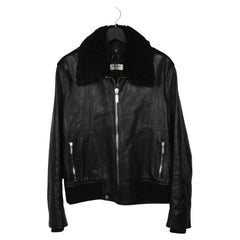 Saint Laurent Herren Lederjacke von Hedi Slimane Größe 52/L, S1476