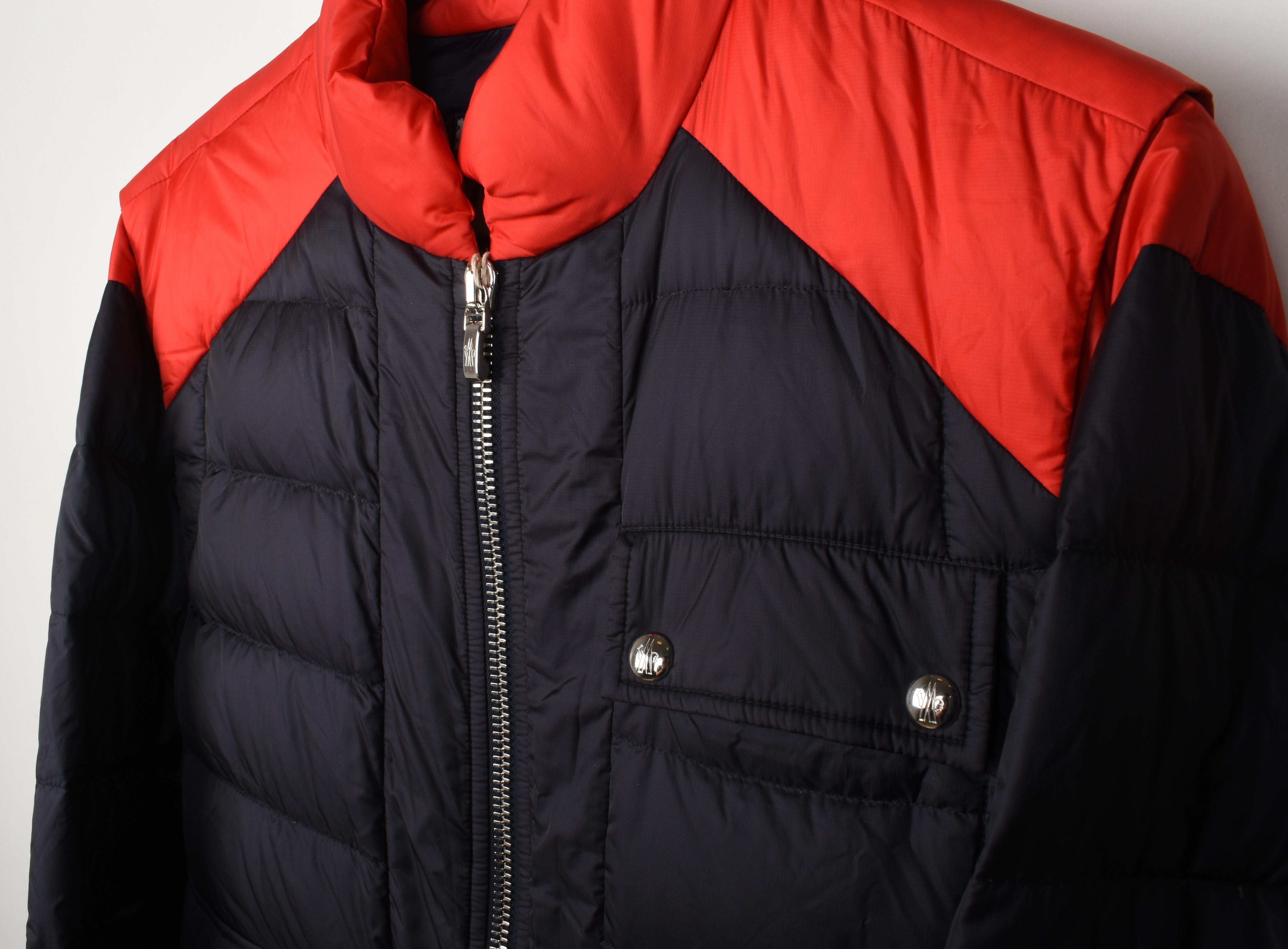 New Moncler Gamme Bleu Uomo Giacca Bomber in Piuma d'Oca, Taglia 2/M, S1471 In condizioni Nuovo in vendita a Kaunas, LT
