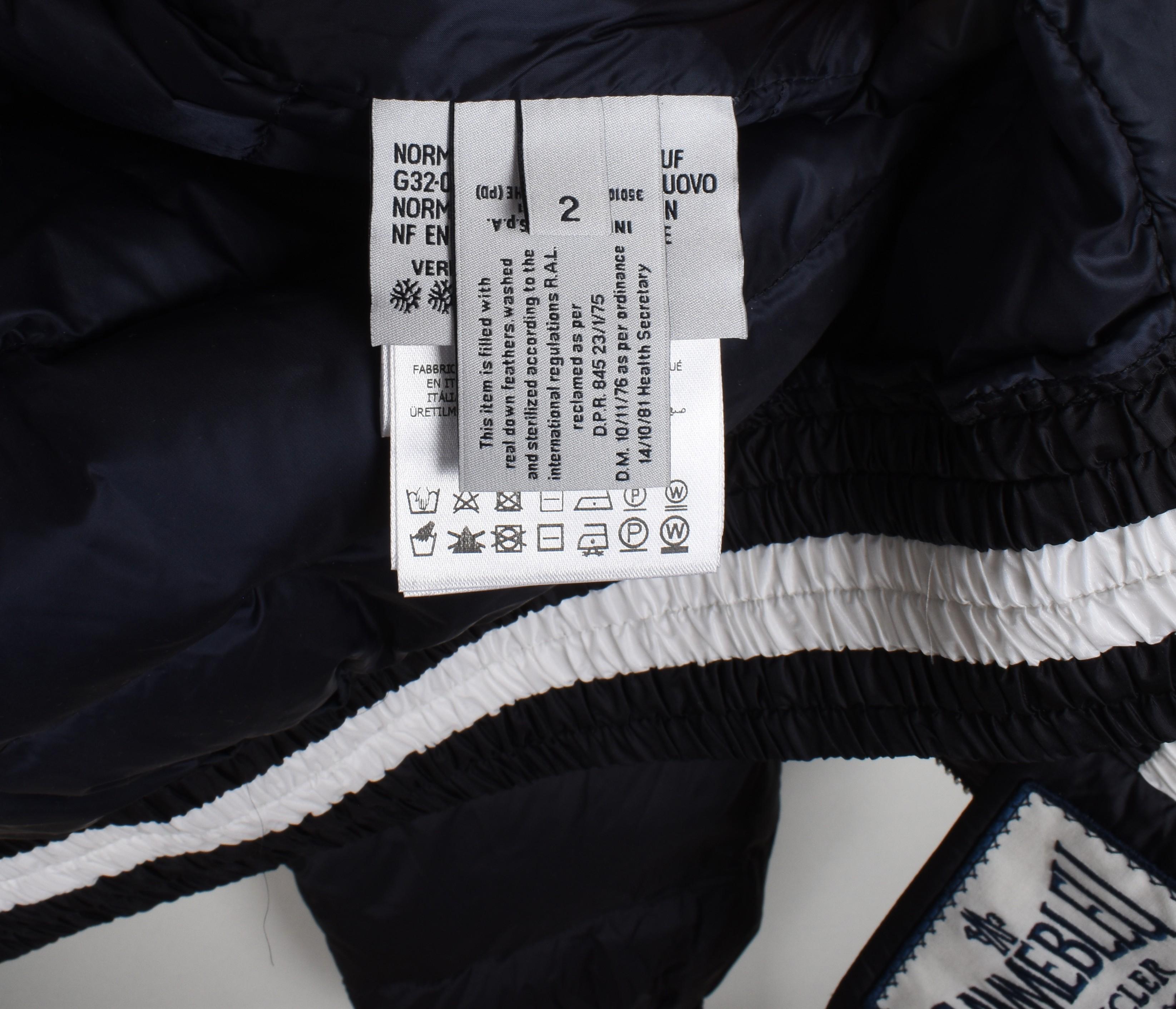 New Moncler Gamme Bleu Uomo Giacca Bomber in Piuma d'Oca, Taglia 2/M, S1471 in vendita 6