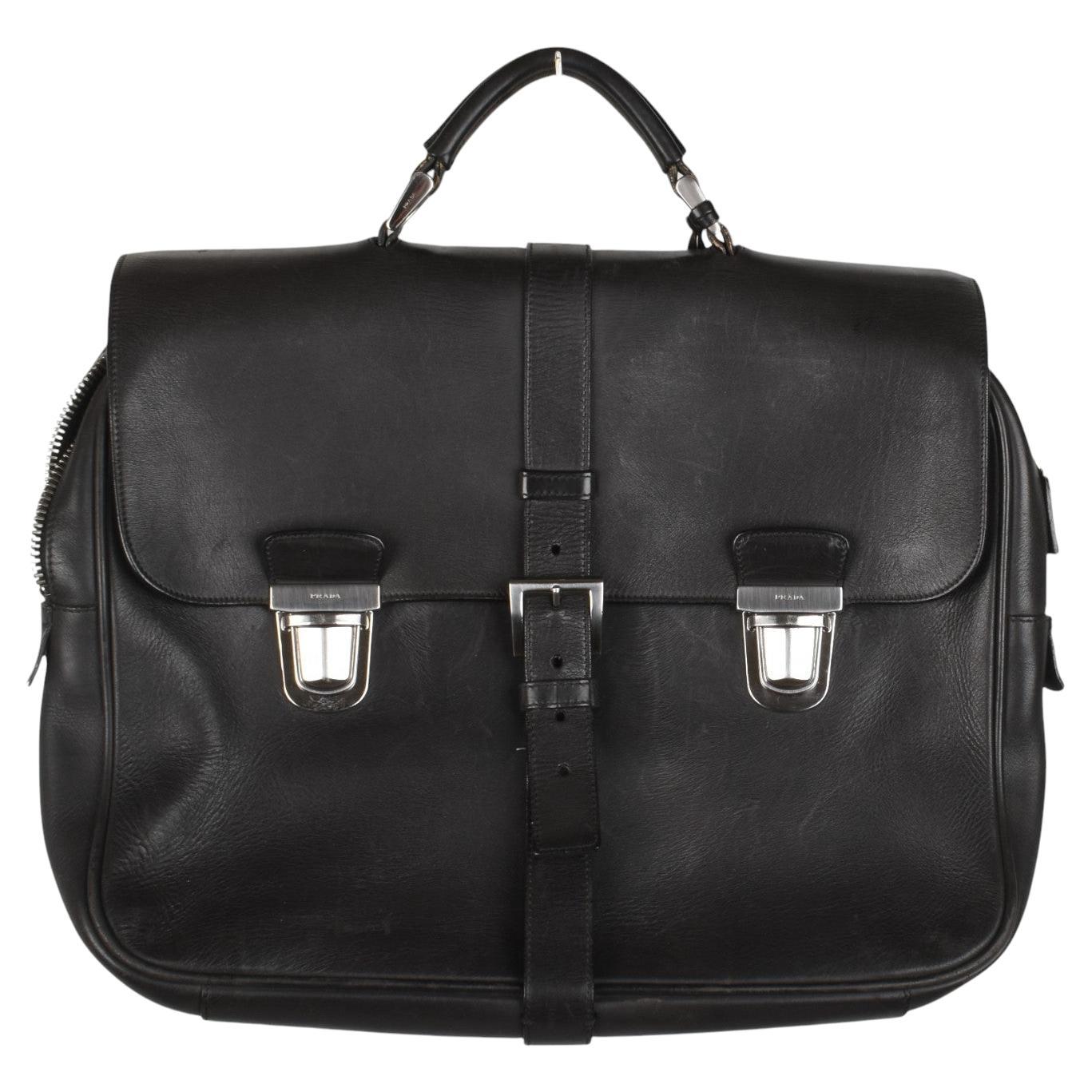 Prada Bolso Maletín Hombre Logo Pesado Tamaño Grande, S1470