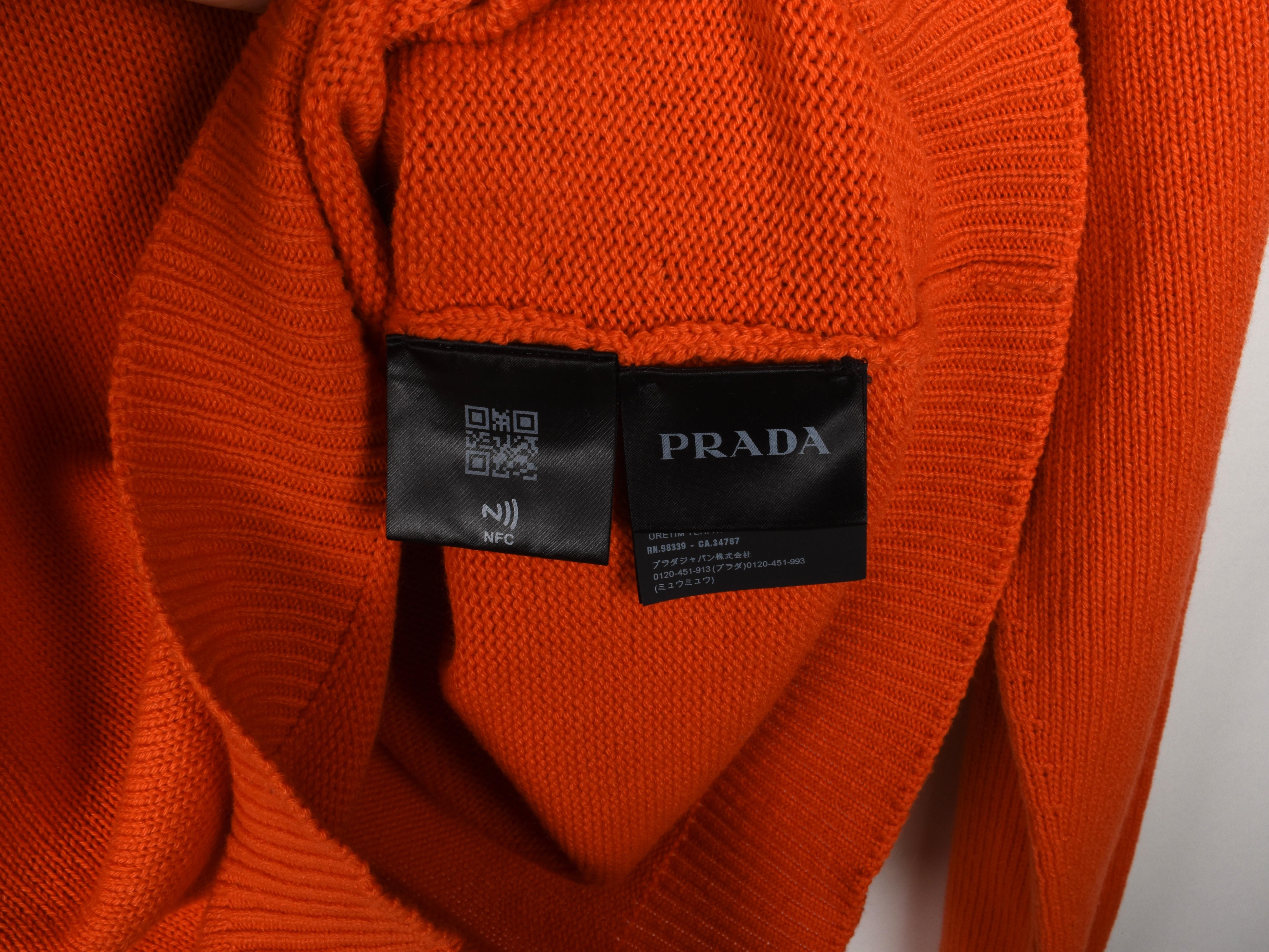 Prada Uomo Maglione girocollo in puro cashmere Taglia IT52/Large, S1466 in vendita 1