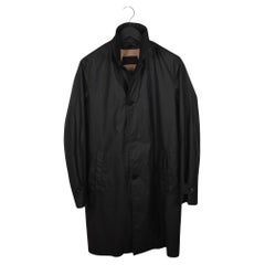 Prada Men Coat Long Rain Coat Removable wool lining Size M/L, S1469