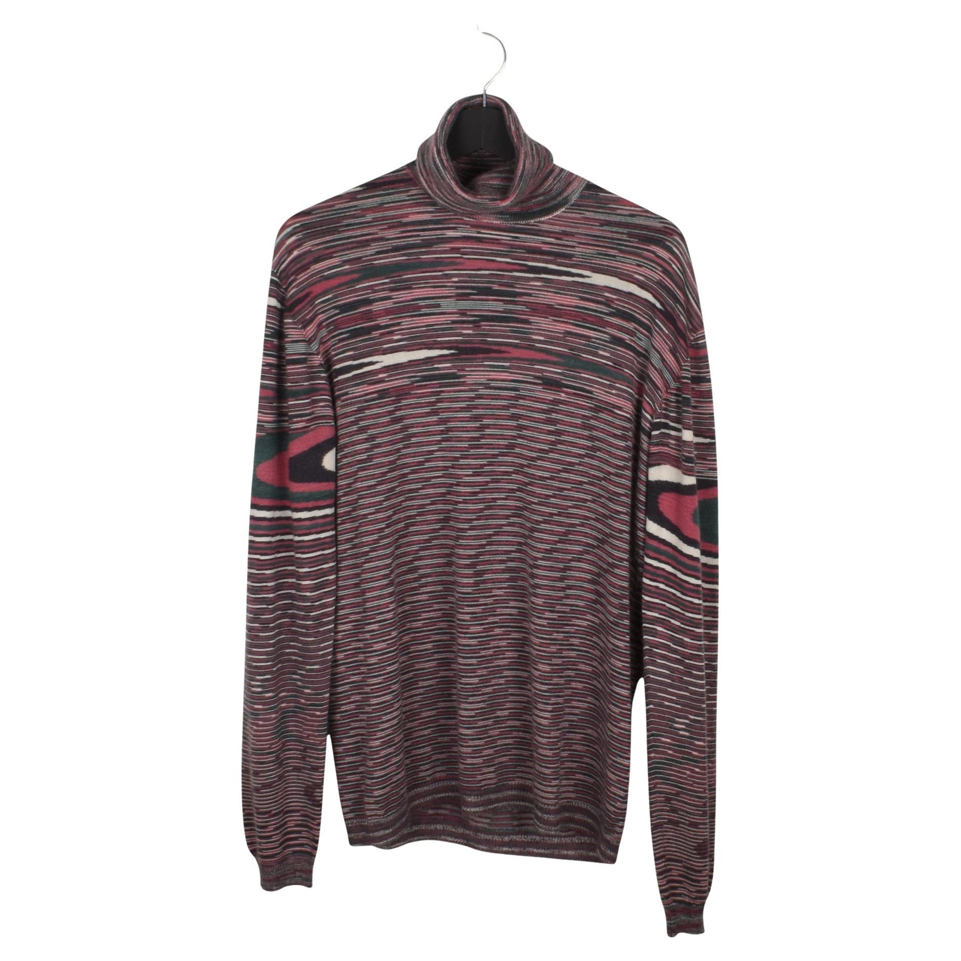Missoni Uomo Maglione a collo alto in puro cashmere taglia 54/L-XL in vendita