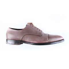Hermes Brown Leather Derby Formal Shoes sz 41-42EU, 8.5US, 7.5UK - D0310