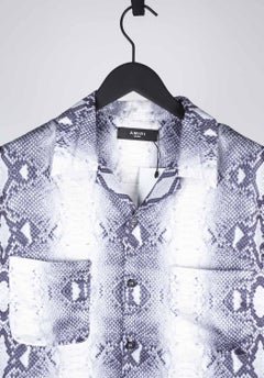 Camicia da uomo Amiri con stampa serpente, taglia M/L, AR058 - D0700