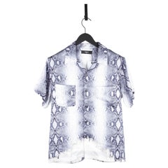 Camicia da uomo Amiri con stampa serpente, taglia M/L, AR058 - D0700