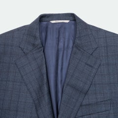Giacca blazer a quadri da uomo Canali, taglia IT50-L - D0971