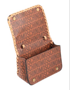 Moschino Couture Jeremy Scott SpongeBob SquarePants Leather Flap Crossbody Bag