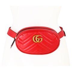 Used Gucci GG Marmont Matelasse Belt Bag