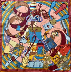 Hermès Gavroche Scarf "Madame Cuir"