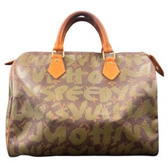 Limited Edition Louis Vuitton x Stephen Sprouse Green Graffiti Speedy