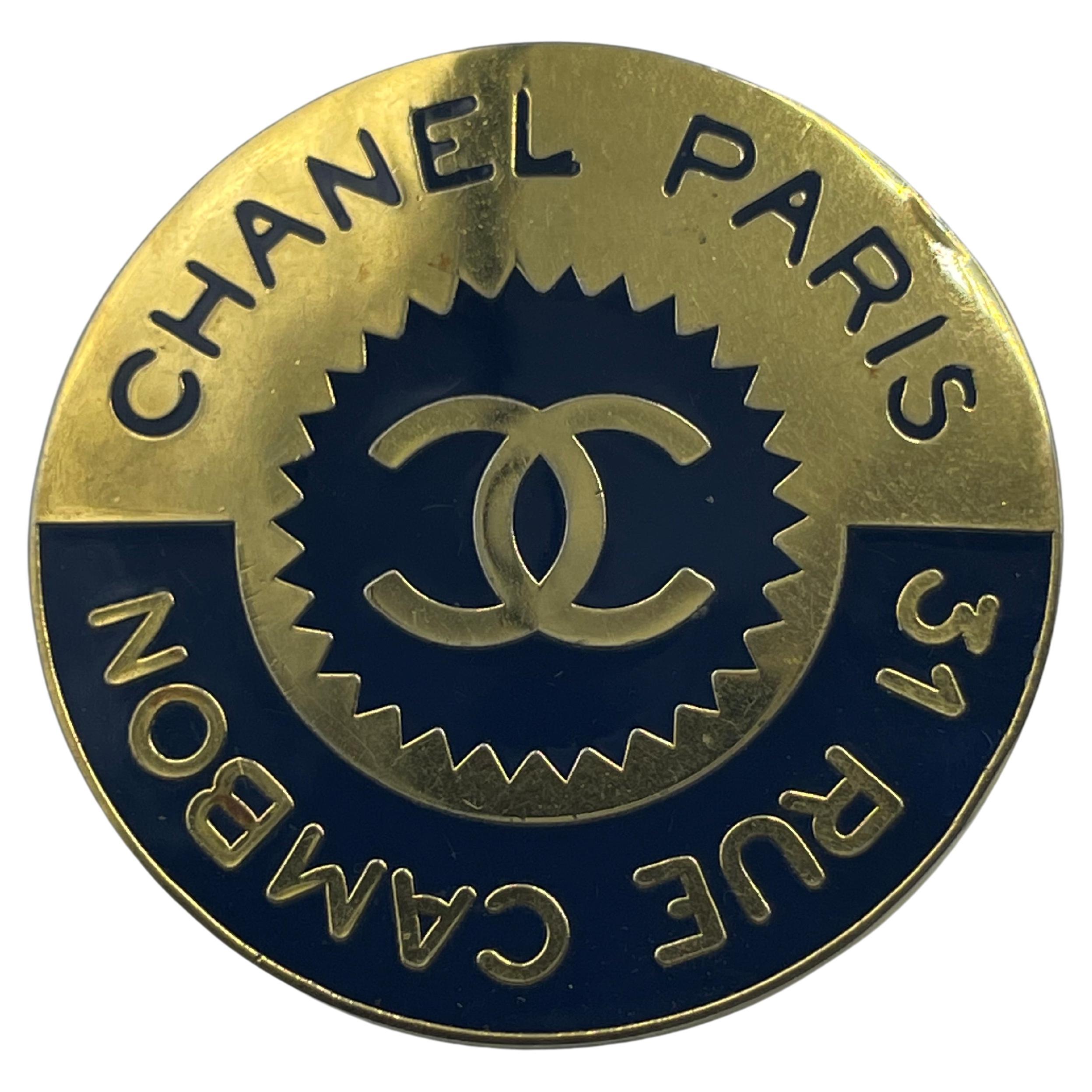 CHANEL CAMBON brooch at 1stDibs  cc brooch, women's chanel pin, channel  brouch