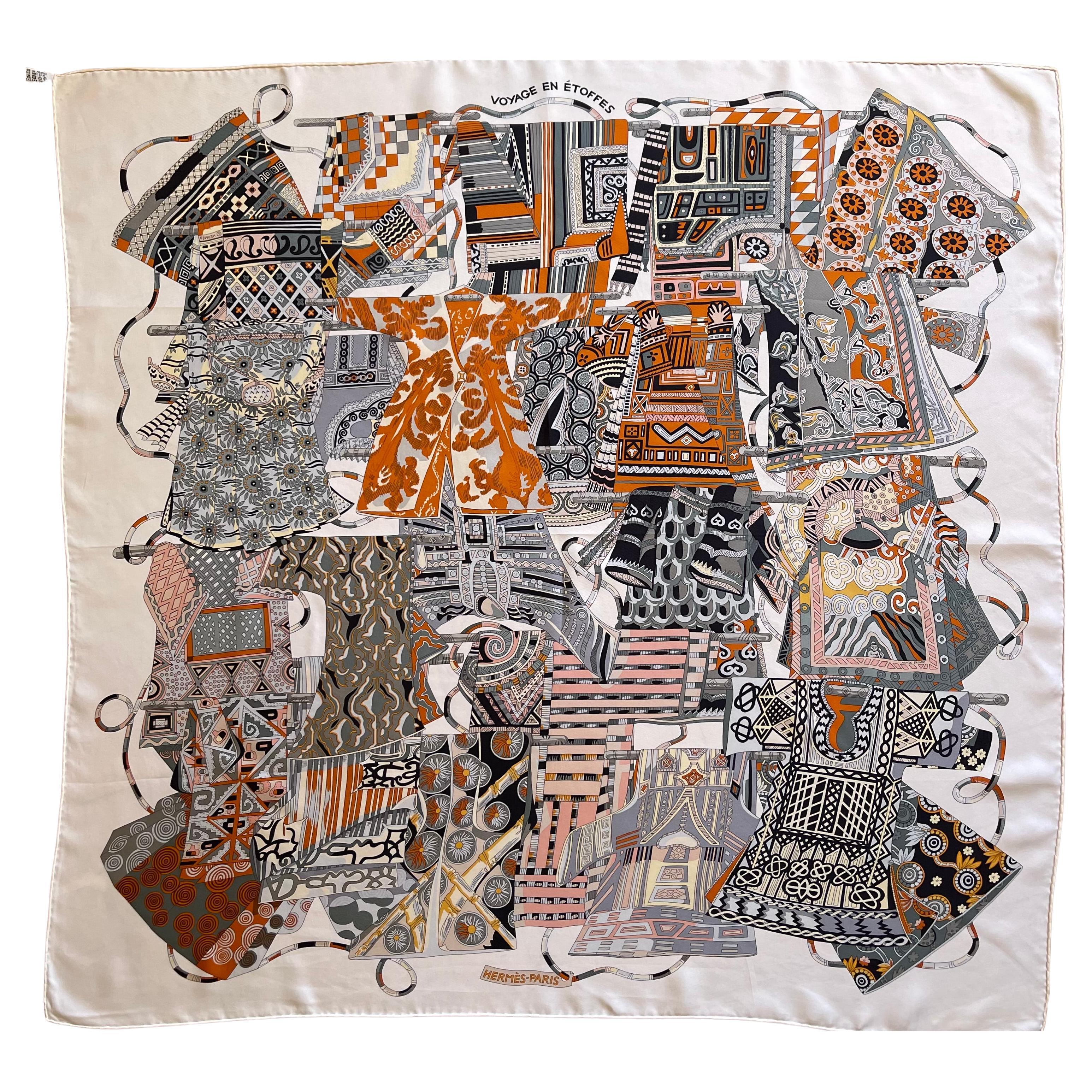 Hermes Scarf "Voyage En Étoffes"