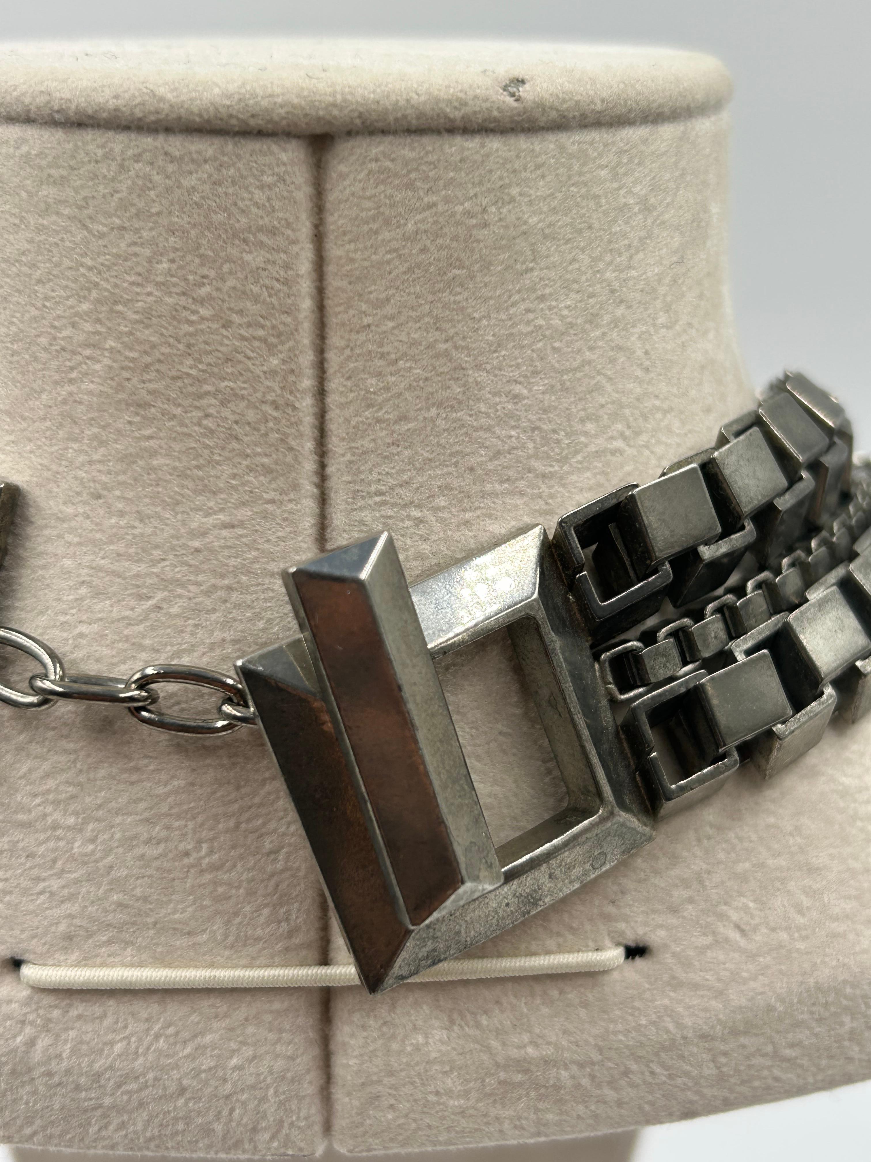 Collier multibrins en argent de Thierry Mugler 1980 en vente 2
