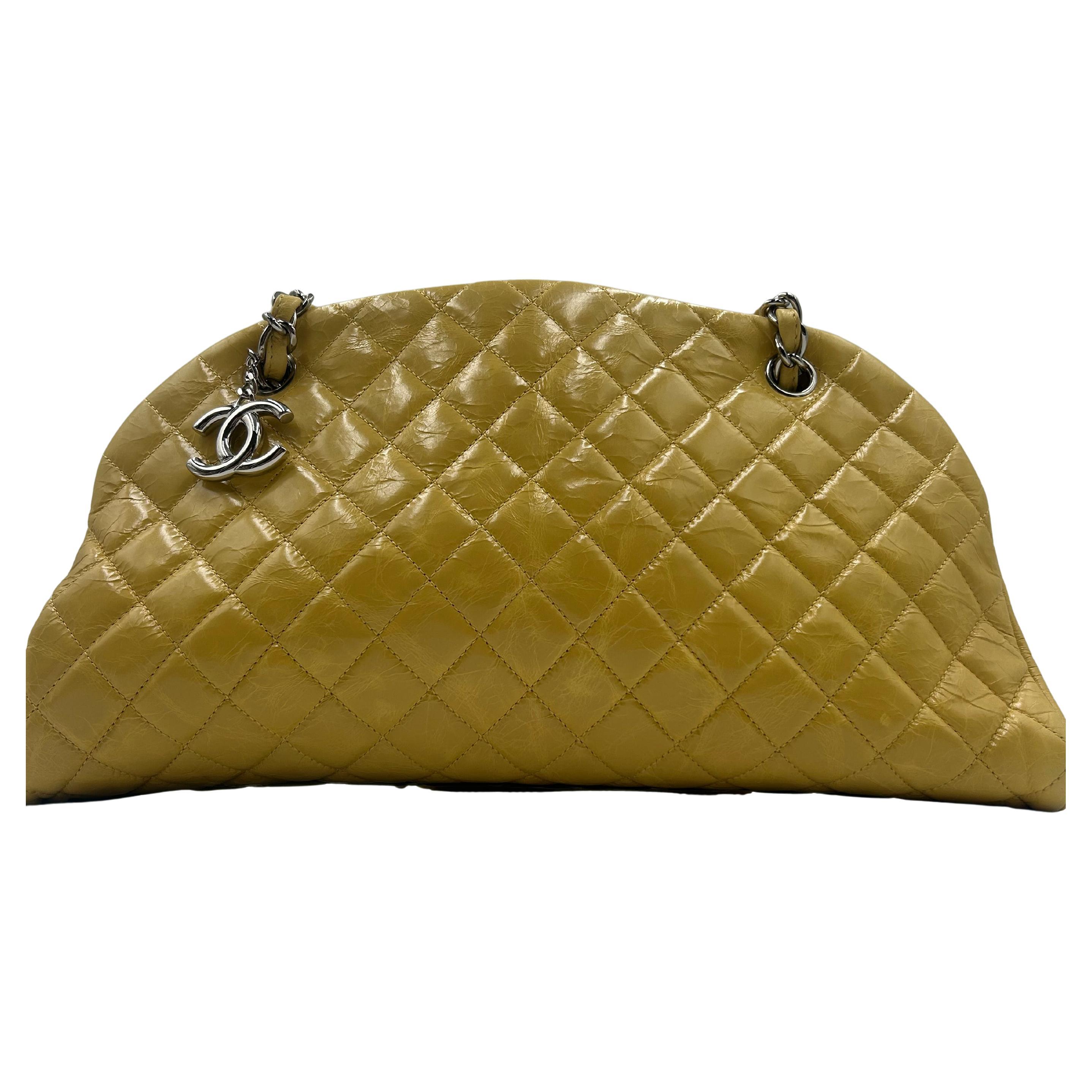 Sac bowling Just Mademoiselle jaune de Chanel 2011