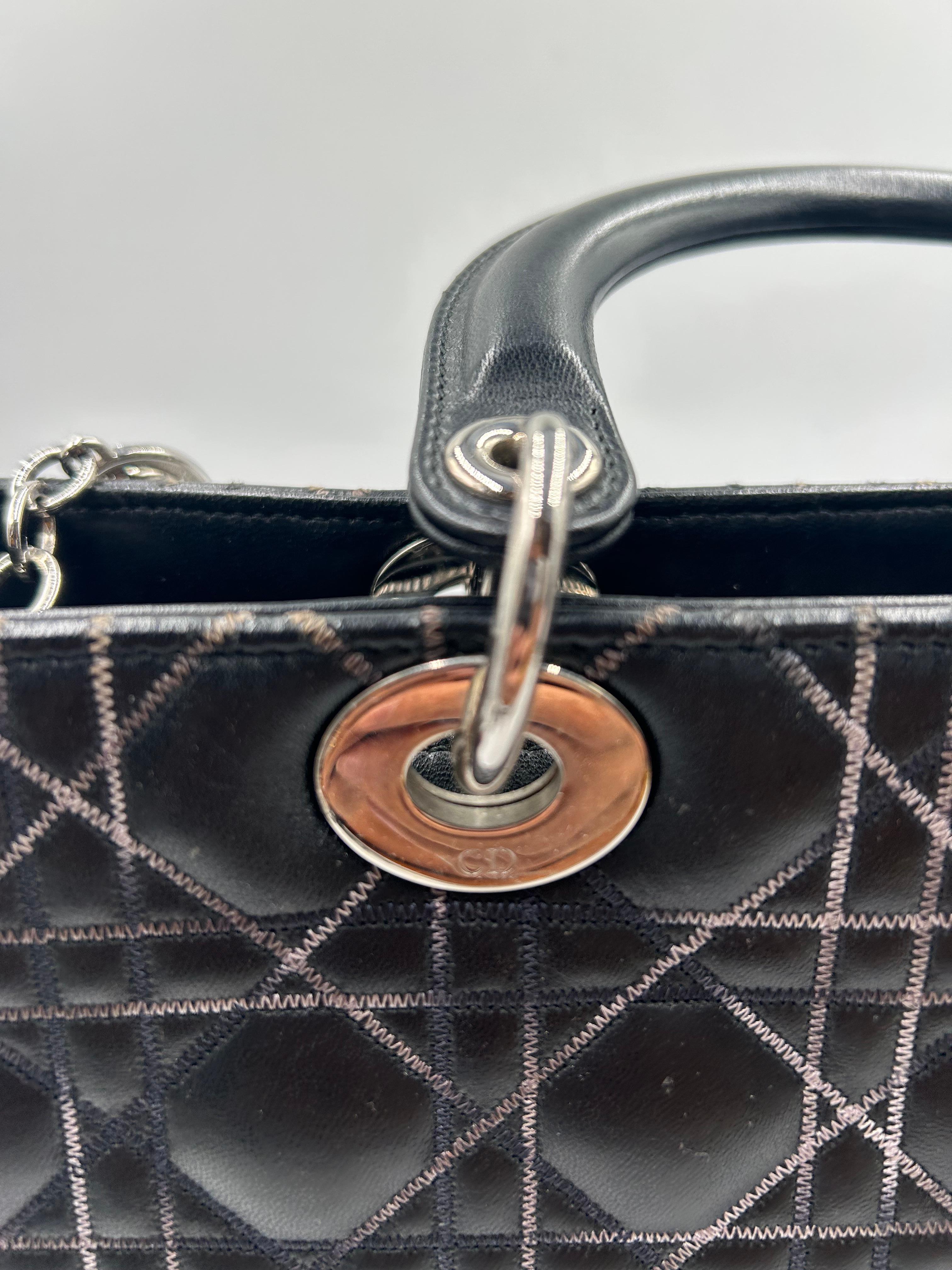Christian Dior Borsa Lady Dior GM in vendita 5